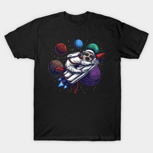 Sloth on Space Rocket T-Shirt